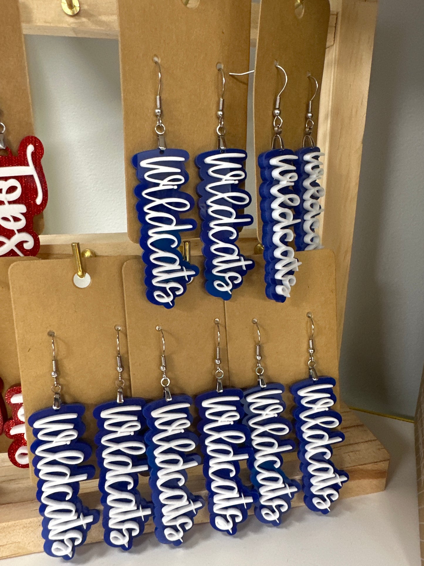 WILDCATS acrylic earrings
