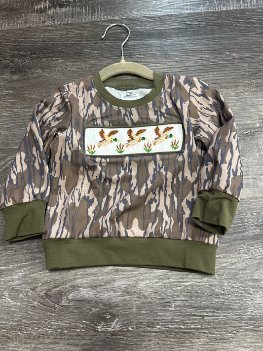 Smocked Duck pullover