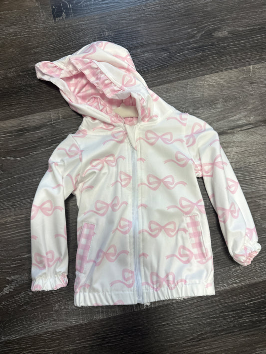 Girls ruffle bow jacket