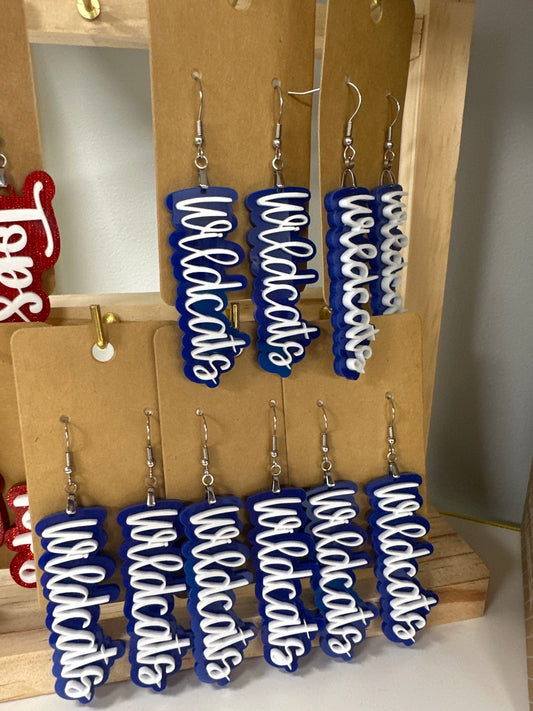 WILDCATS acrylic earrings